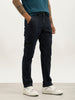 Washed Slim Fit Denim Cargo | Blue