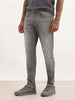 Faded Slim Fit Denim Jeans | Grey | WUJN2624F