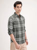 Regular Fit Checkered Shirt | Green