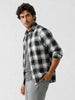 Regular Fit Checkered Full Sleeve Shirt | Olive