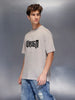 Black Street Typography Tshirt | Grey