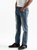 Faded Blue Distressed Jeans