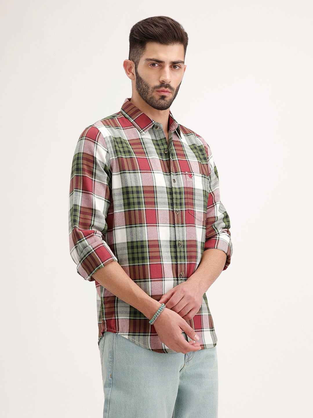 Regular Fit Checkerd Shirt | Multicolor