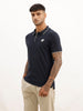 Slim Fit Tipping Collar Polo T-Shirt | Navy Blue