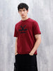 Men’s Wrogn Logo Appliqued Graphic Tee | Maroon