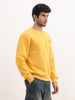 Comfort Fit Placement Printed Sweatshirt | Yellow