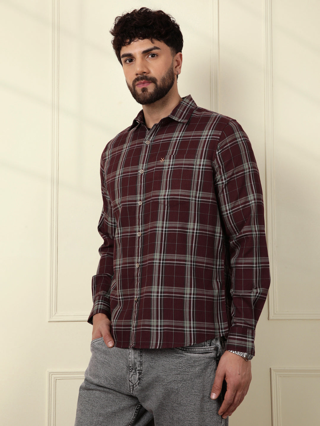 Chek Men Shop Checked Shirts for Men | WROGN – Wrogn