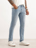 Washed Slim Fit Denim Jeans | Light Blue