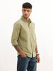 Solid Regular Fit Full Sleeve Shirt | Green