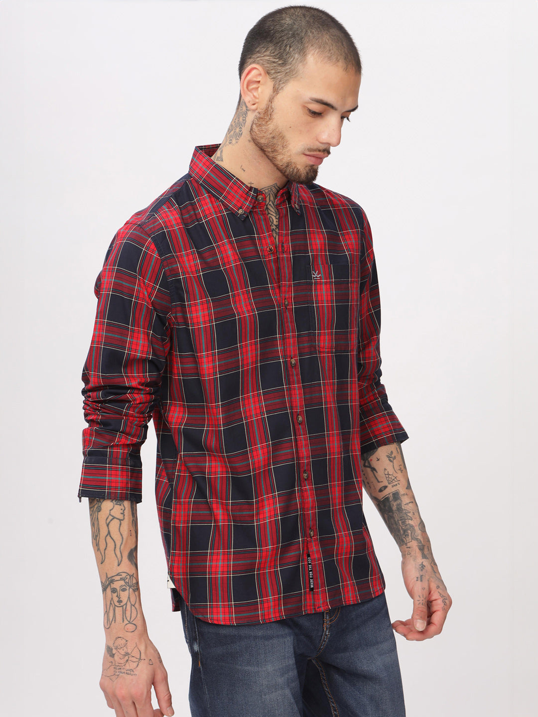 Classic Red & Blue Checked Shirt