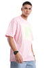 Pink No Mercy Chest Printed T-Shirt