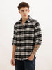 Slim Fit Full Sleeve Checkered Shirt | Black | WSH02FSSL0332S