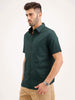 Solid Regular Fit Shirt | Dark Green