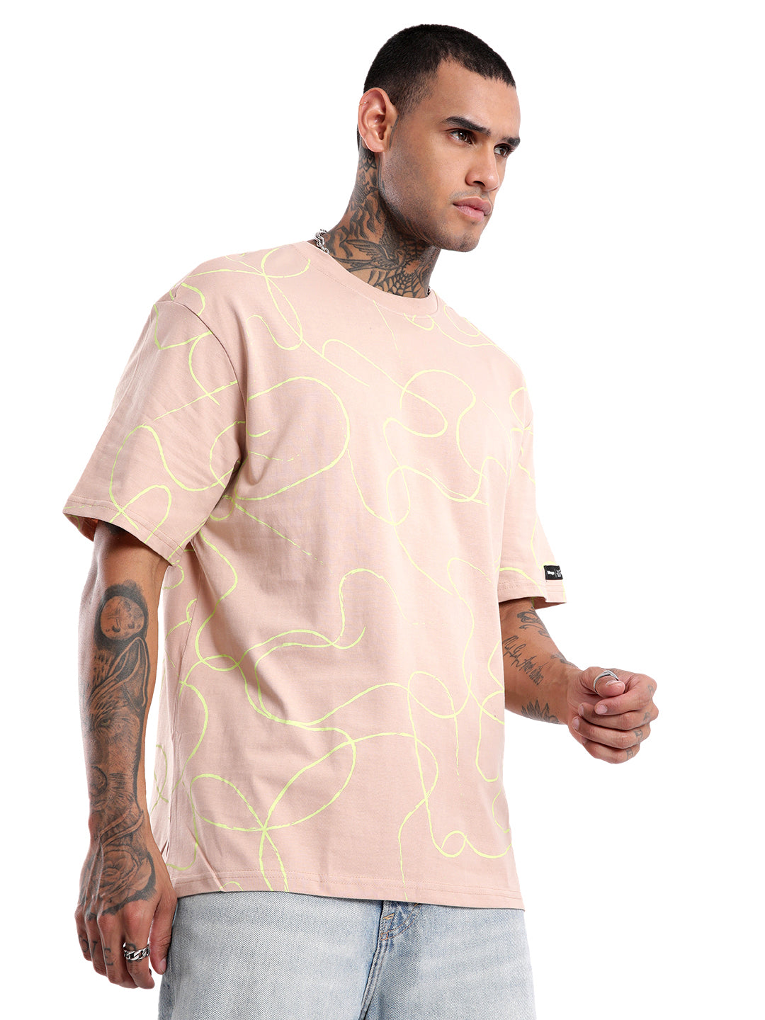 Urban Pink AOP Oversized T-Shirt