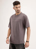 Oversized Cut & Sew T-Shirt | Dark Grey