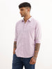 Solid Slim Fit 100% Cotton Shirt | Purple