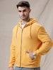 Solid Snug Yellow Hoodie