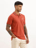 Solid Tipping Collar Polo T-Shirt | Rust | WWTS277F