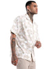 Beige Floral AOP Spoyl Shirt