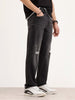 Anti Fit Distressed Denim Jeans | Black