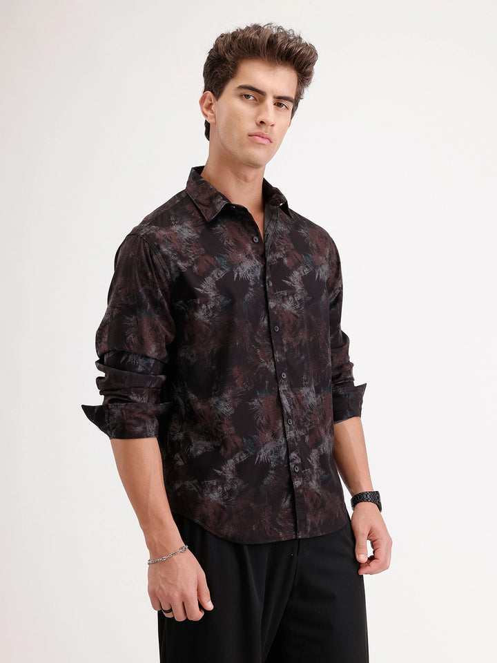 Comfort Fit Full Sleeve AOP Shirt | Multicolor