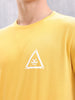 Solid Placement Printed T-Shirt | Yellow