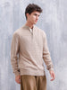 Slim Fit Casual Pullover | Beige