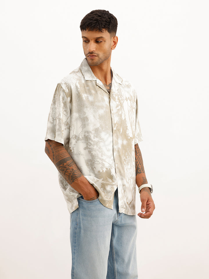 Classic Comfort Fit AOP Shirt | Light Green