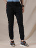 Black Woven Drawstring Jogger