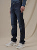 Casual Mid Tone Straight Fit Jeans