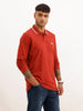 Regular Fit Full Sleeve Polo T-Shirt | Maroon