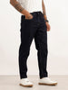 Solid Slim Ankle Fit Denim Jeans | Dark Blue