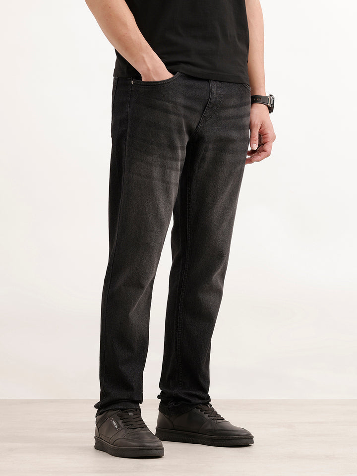 Classic Slim Fit Denim Jeans  | Dark Grey
