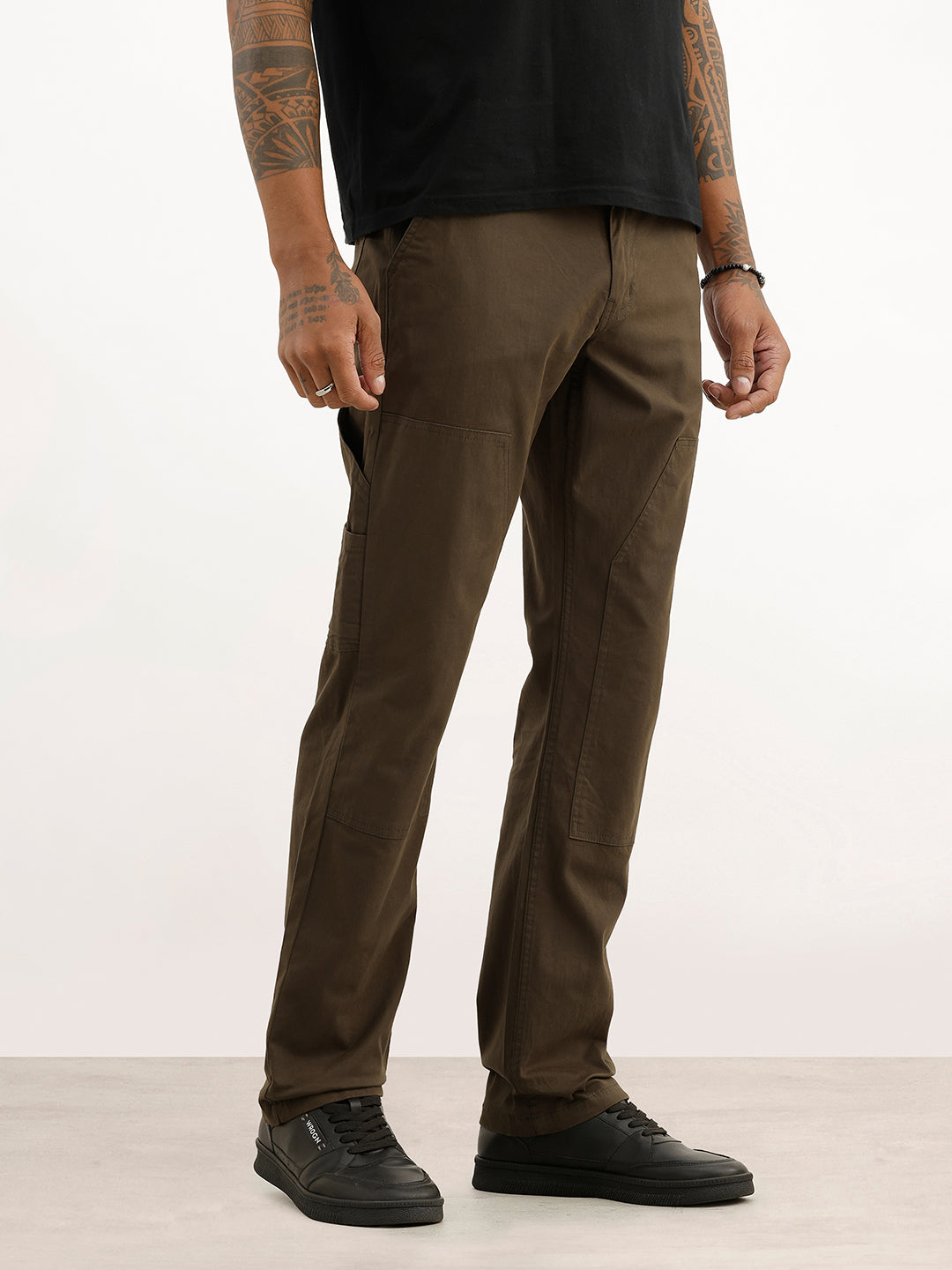 Straight Fit Carpenter Denim | Olive
