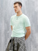Logo Placement Printed T-Shirt | Light Green