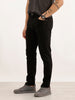 Solid Skinny Fit Denim Jeans | Black