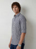 Slim Fit Gingham Checkered Shirt | Dark Blue