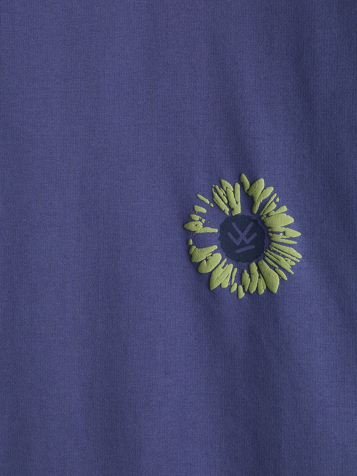 Puff Print Oversized T-Shirt | Dark Blue