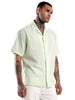 Mint Resort Collar Solid Shirt