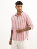 Classic Slim Fit Striped Shirt | Red