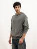 Washed Oversized Hooded Sweatshirt | Olive