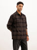 Oversized Textured Double Pocket Shirt | Black