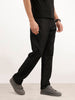 Solid Relaxed Mid Rise Denim Jeans | Black | WQJN2479M