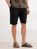 Slim Fit Casual Wear Shorts | Black