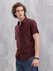 Solid 100%Cotton Regular Fit Shirt | Maroon