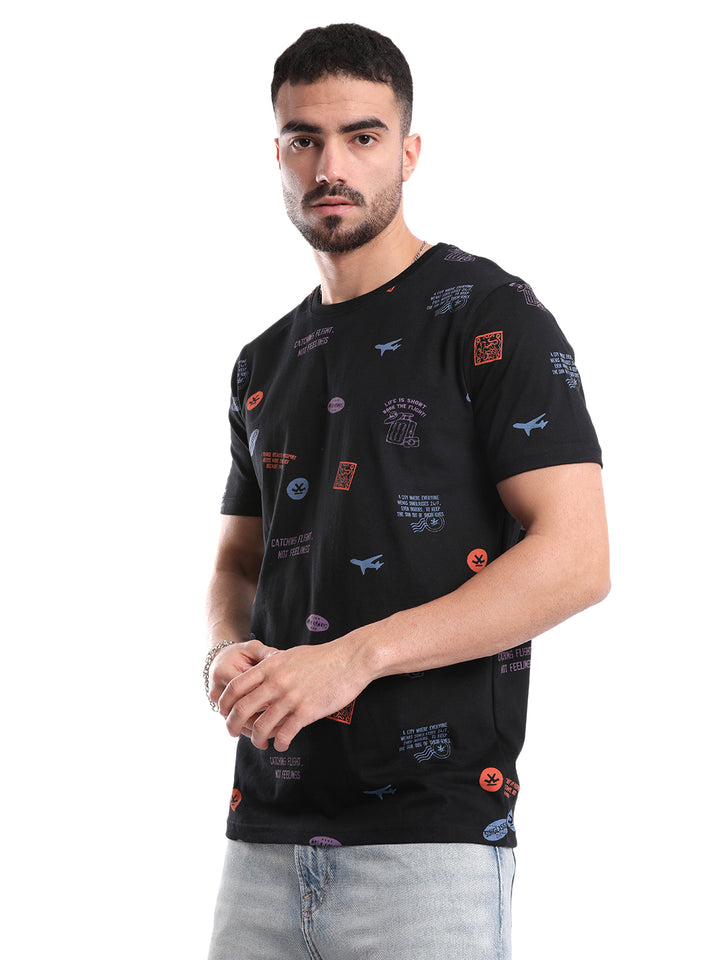 Classic Black AOP T-Shirt