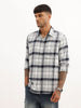 Flannel Slim Fit Full Sleeve Shirt | Grey
