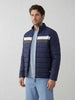 Solid Regular Fit Puffer Jacket | Dark Blue