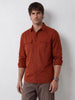 Comfort Fit Double Pocket Shirt | Rust
