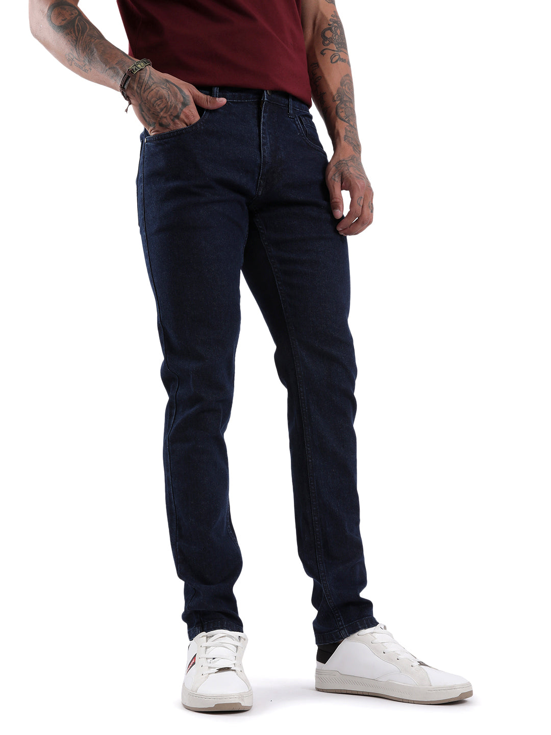 Indigo Darkstone Slim Tapered Jeans